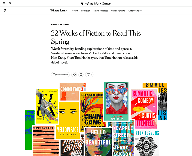 L'uso di ampi spazi bianchi favorisce la leggibilità del New York Times
